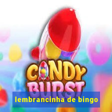 lembrancinha de bingo